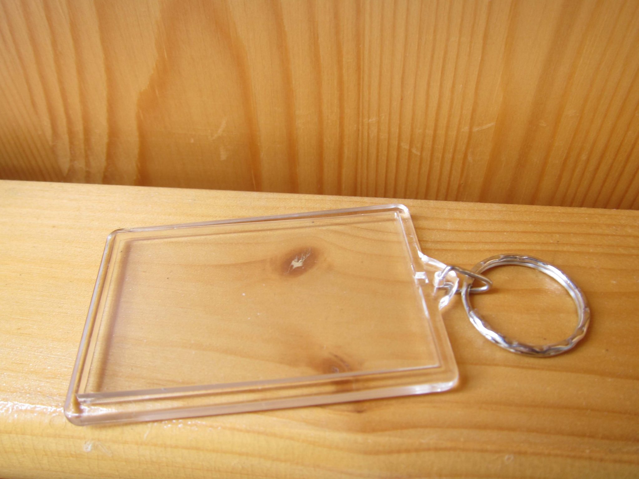 Photo Keyring / Keychain , DIY rectangle & plastic Shine Kids Crafts