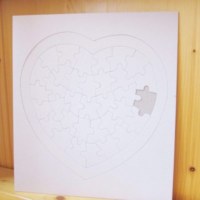 blank jigsaw big heart