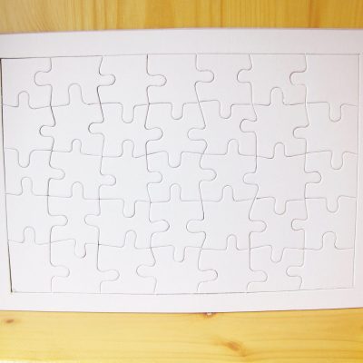 blank jigsaw rectangle