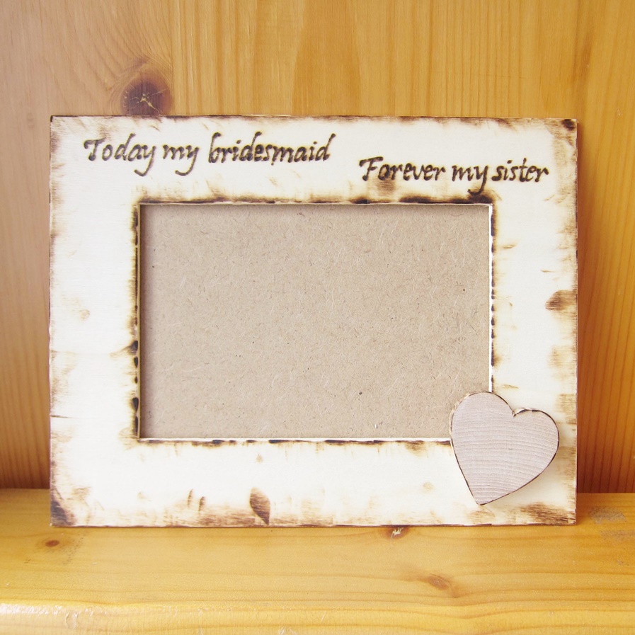 wedding photo frame heart