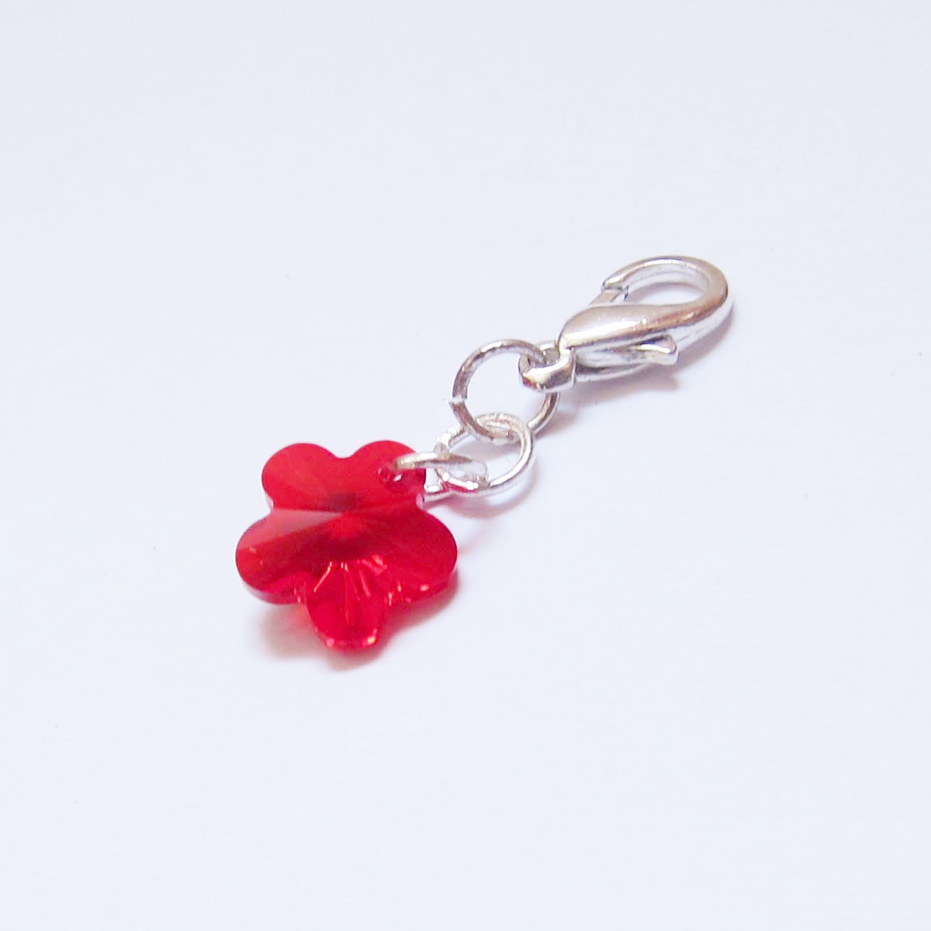 flower charm keychain