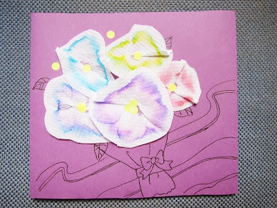 Mother’s Day Card made by Kitchen Tissue