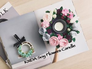 soy flower candle